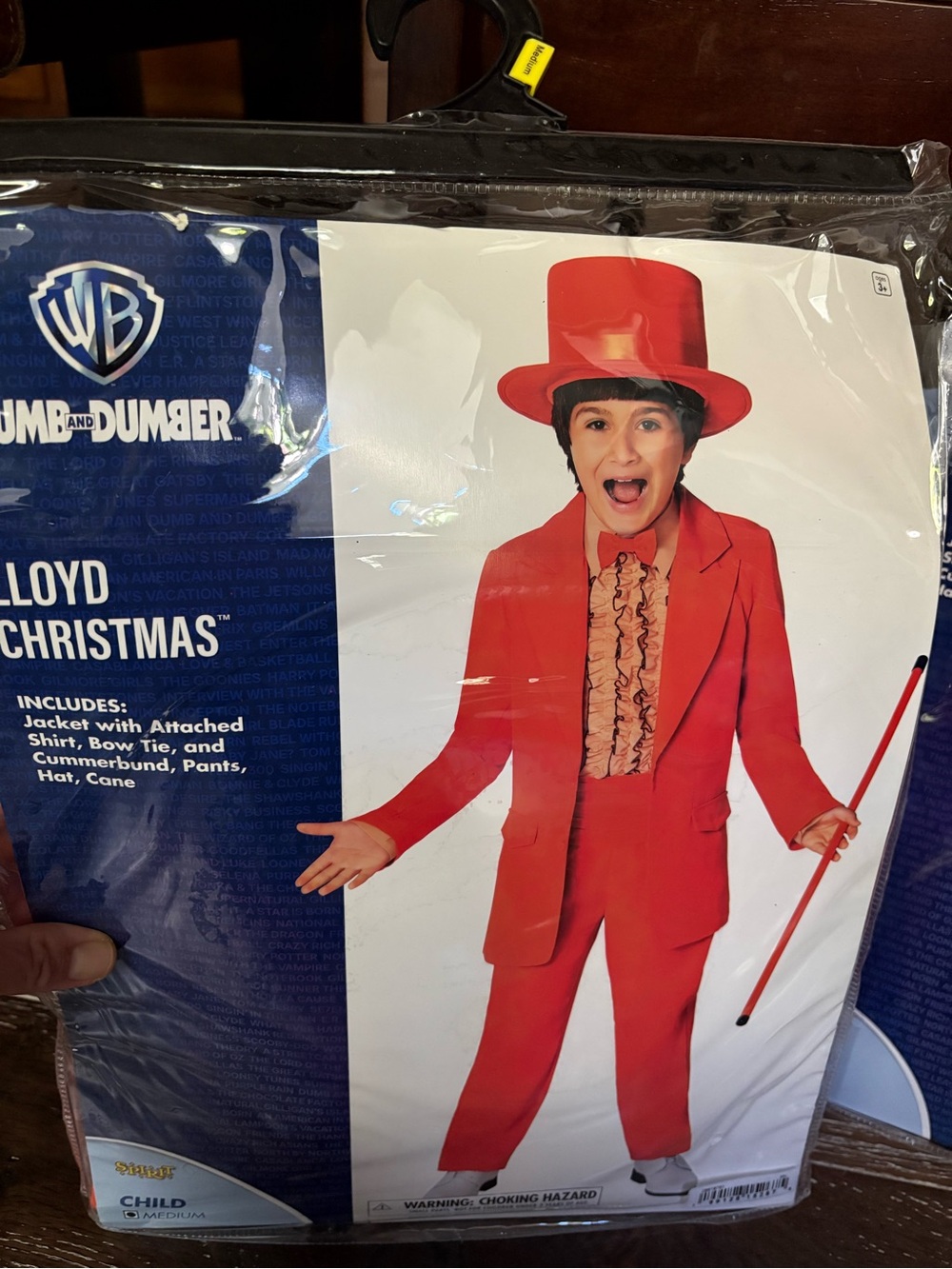 “Dumb and Dumber” Lloyd Christmas Red Kids Costume - Dressed in Red